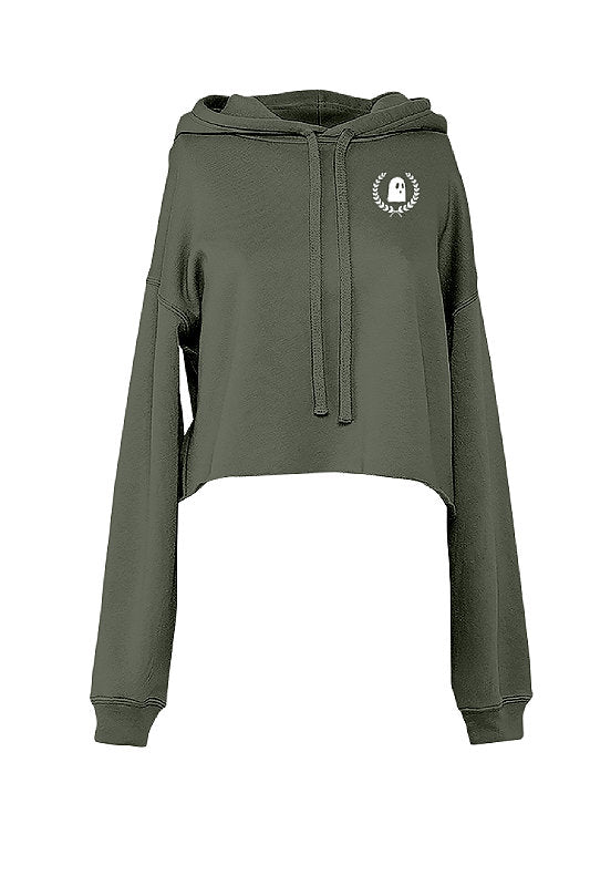 Spooky Premium ~ Cropped Fleece Hoodie