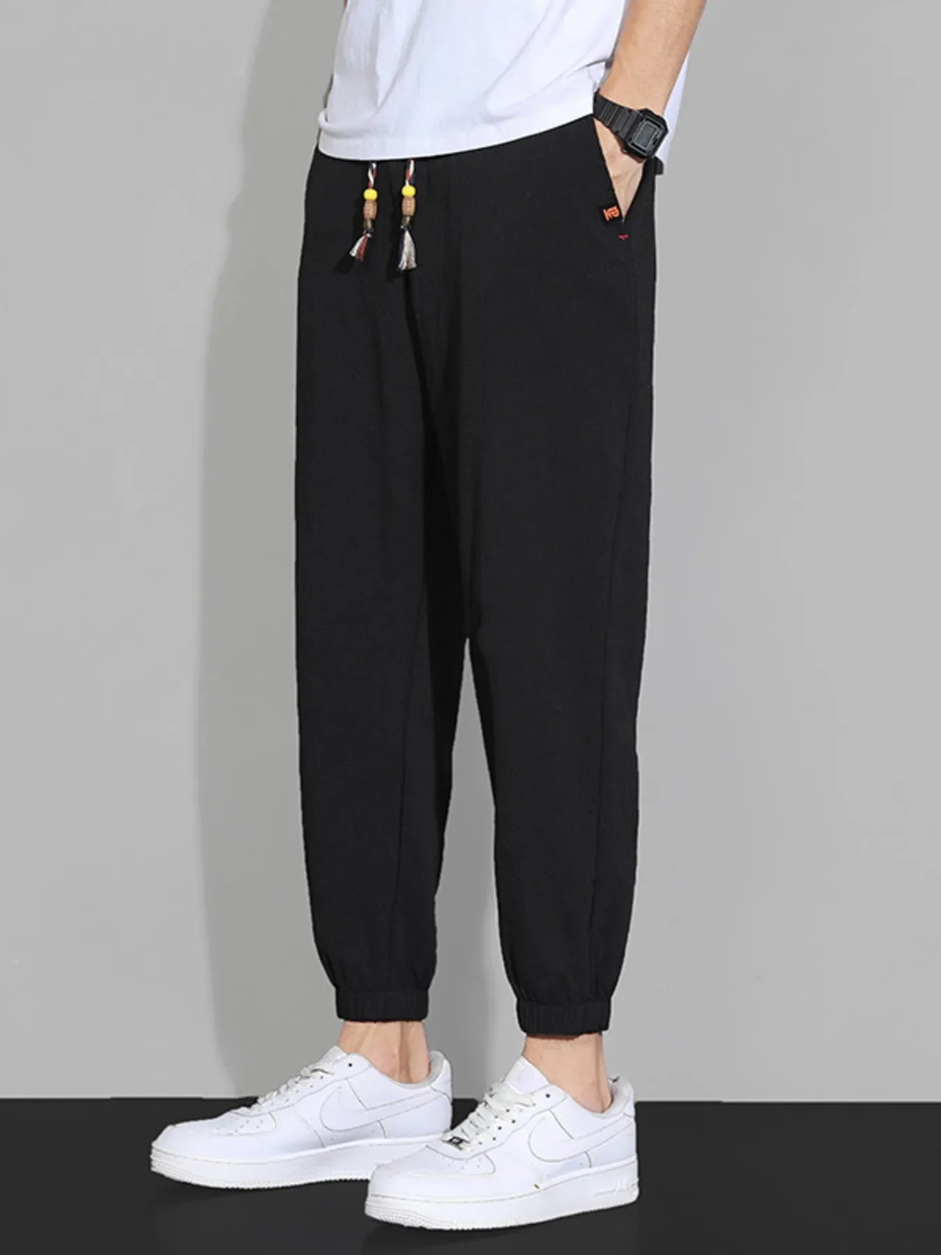 Men's Plus Size Casual Drawstring Joggers