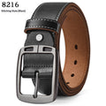 Men's Casual Extended Leather Belt With Pin Buckle