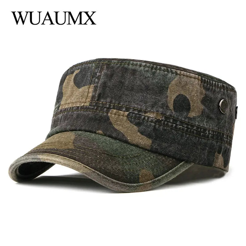 Vintage Camouflage Cadet Cap for Men & Women