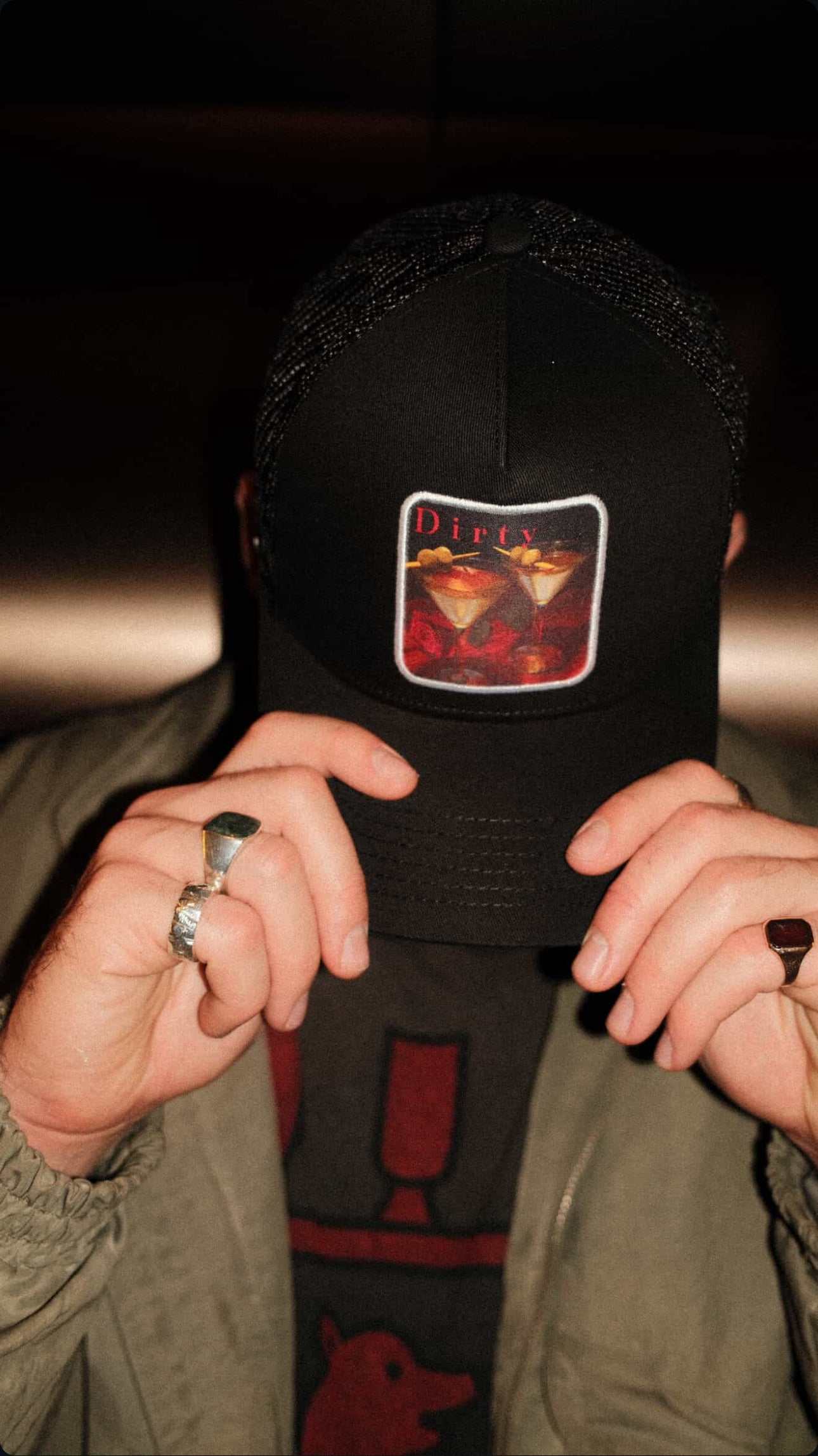 Dirty Martini Mesh-Back Trucker Hat