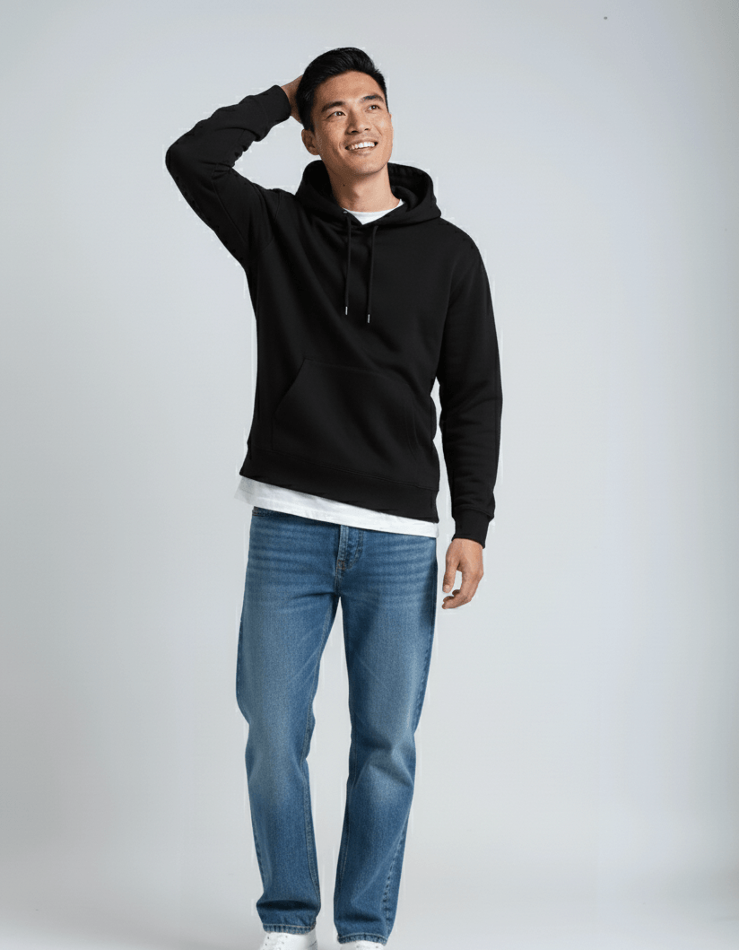 Heavyweight Hoodie - Color: BLACK | Valid Gate