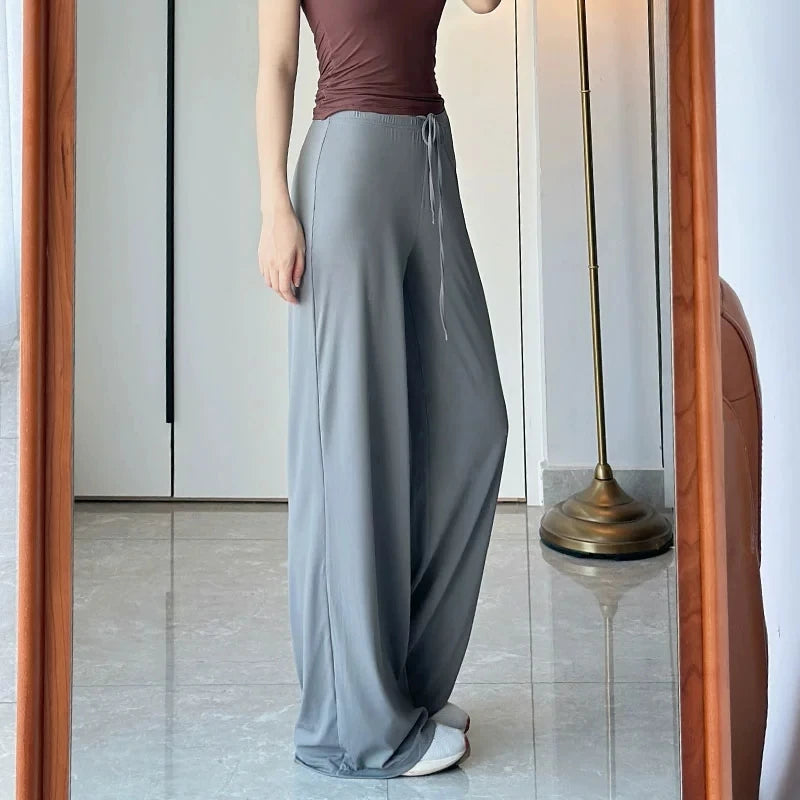 Women's High Waist Wide-Leg Yoga Joggers