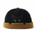 Brimless Retro Knit Melon Cap Beanie for Adults & Kids