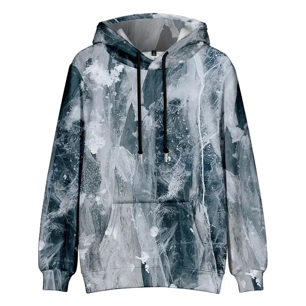 Men's Abstract Art Hoodie – Stylish Artistic Pullover Hoodie
