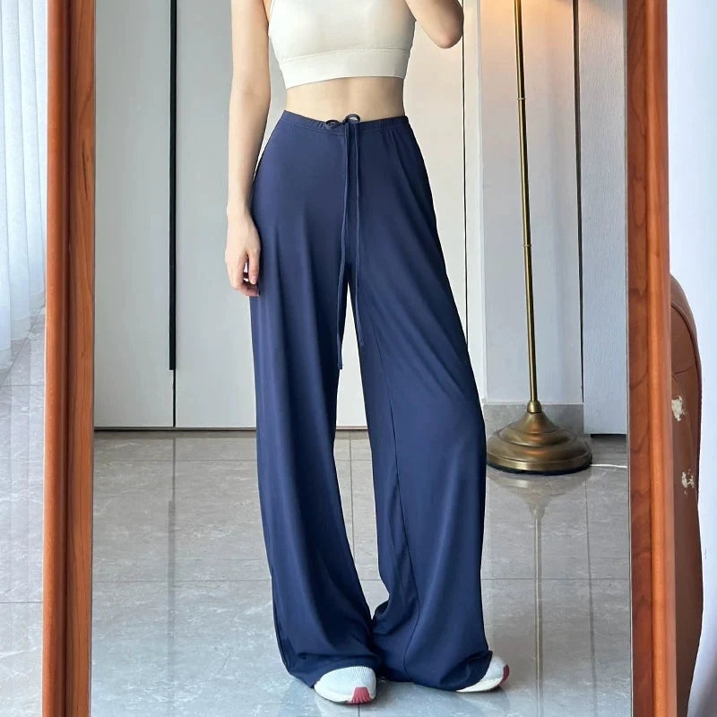 Women's High Waist Wide-Leg Yoga Joggers