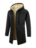 Men's Winter Zip-Up Hoodie – Warm Casual Hooded Sweatshirt