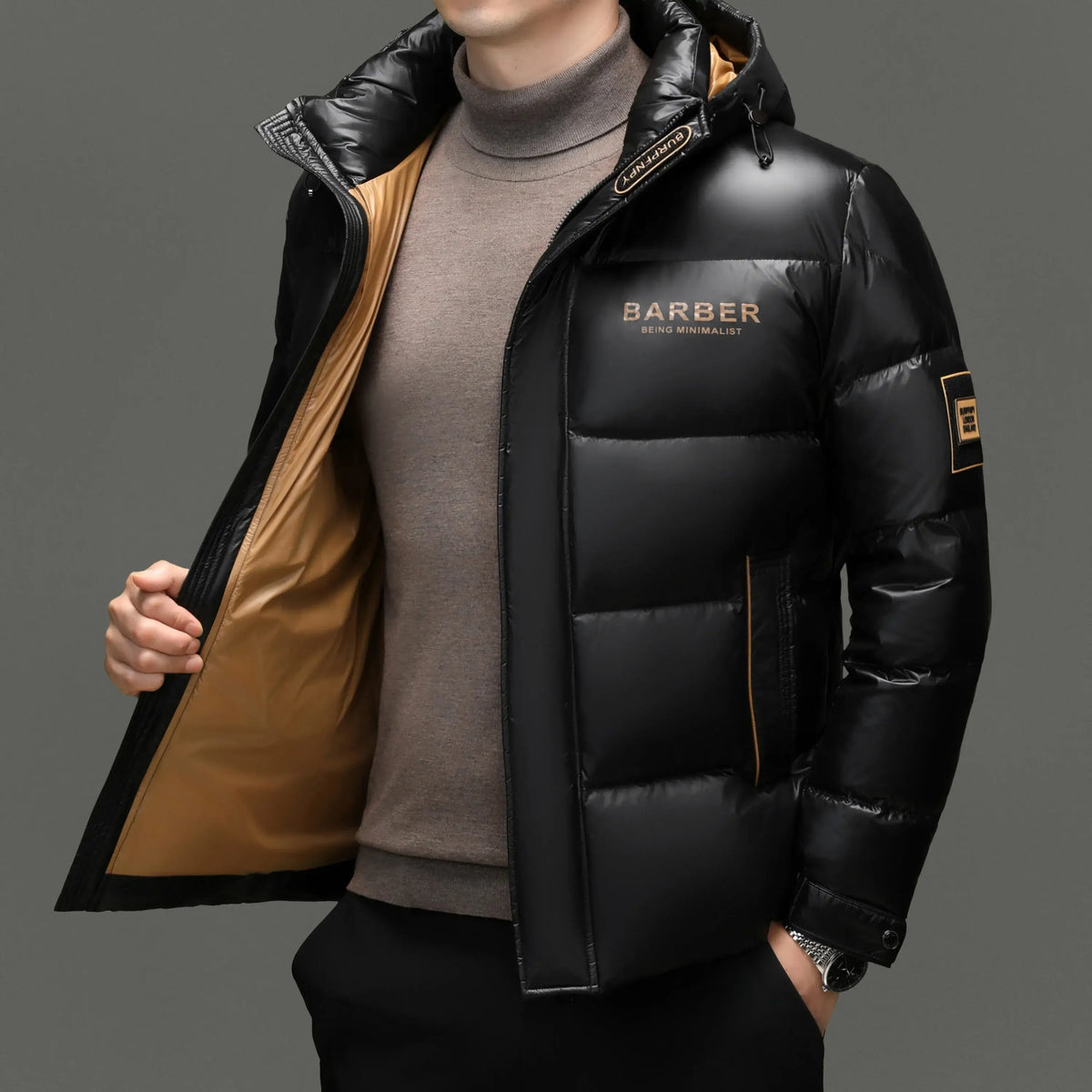 Men's 90 White Duck Down Puffer Jacket – Warm Winter Jacket