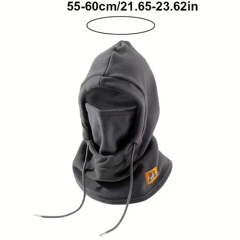3-in-1 Windproof Fleece Balaclava Hat with Neck Warmer & Mask