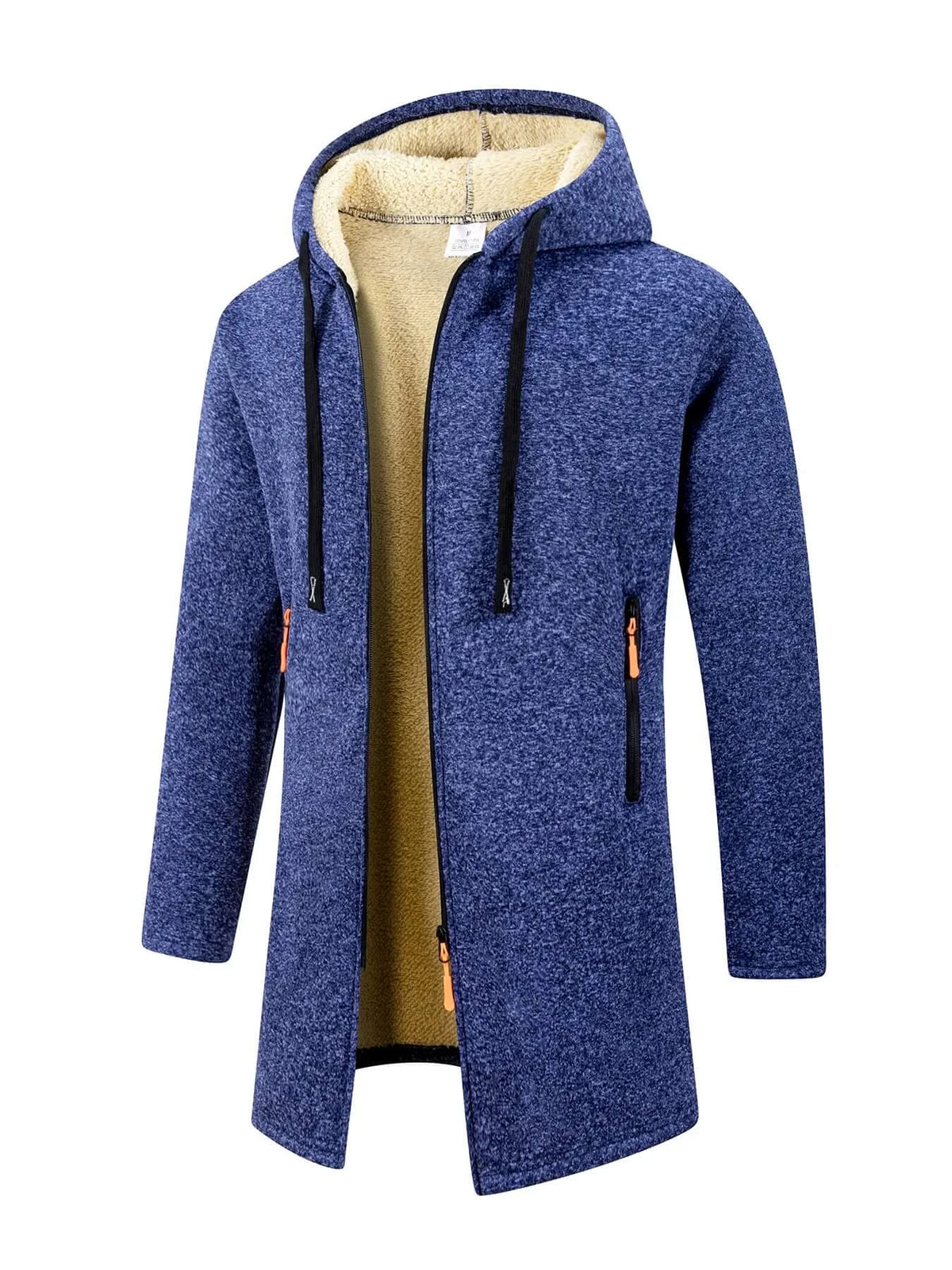 Men's Winter Zip-Up Hoodie – Warm Casual Hooded Sweatshirt