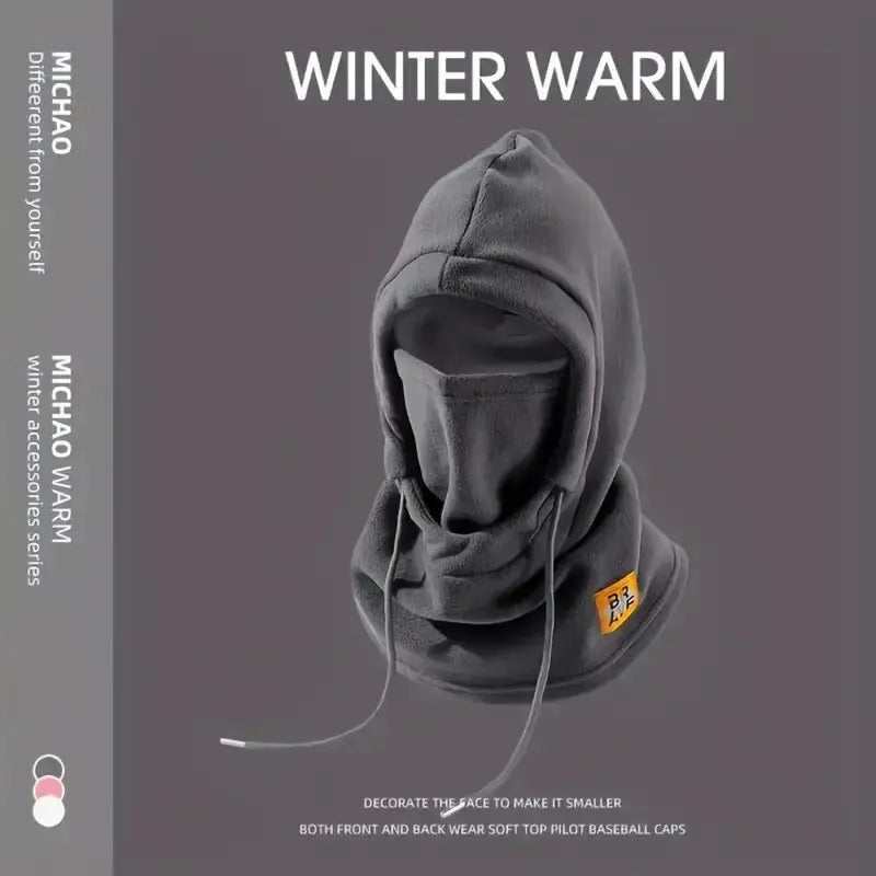 3-in-1 Windproof Fleece Balaclava Hat with Neck Warmer & Mask