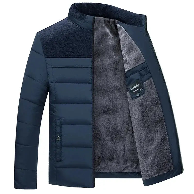 Men's Thick Puffer Parka – Warm Winter Outdoor Jacket