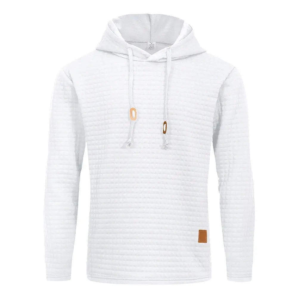 Plain Sports Hoodie for Men – Comfortable Casual Athletic Hoodie - Color: White | Valid Gate