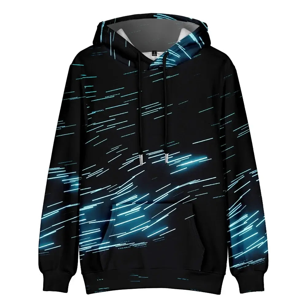 Men's Abstract Art Hoodie – Stylish Artistic Pullover Hoodie