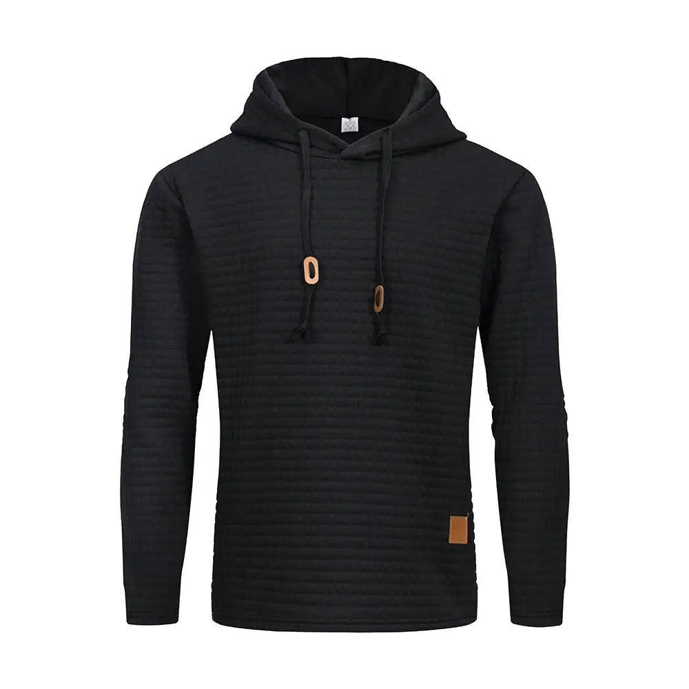 Plain Sports Hoodie for Men – Comfortable Casual Athletic Hoodie - Color: Black | Valid Gate