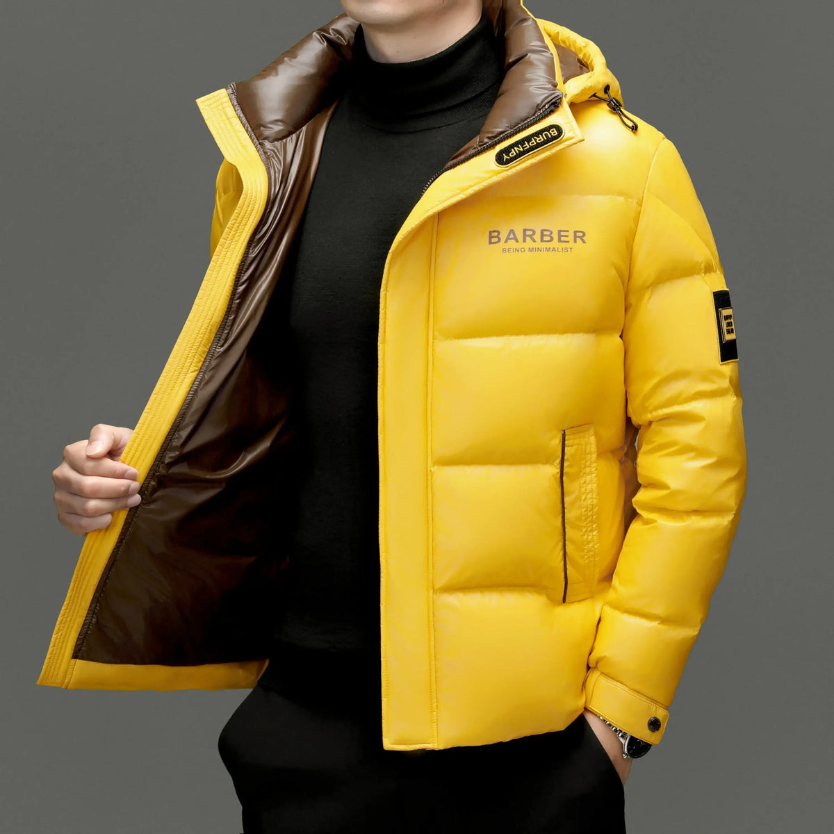 Men's 90 White Duck Down Puffer Jacket – Warm Winter Jacket