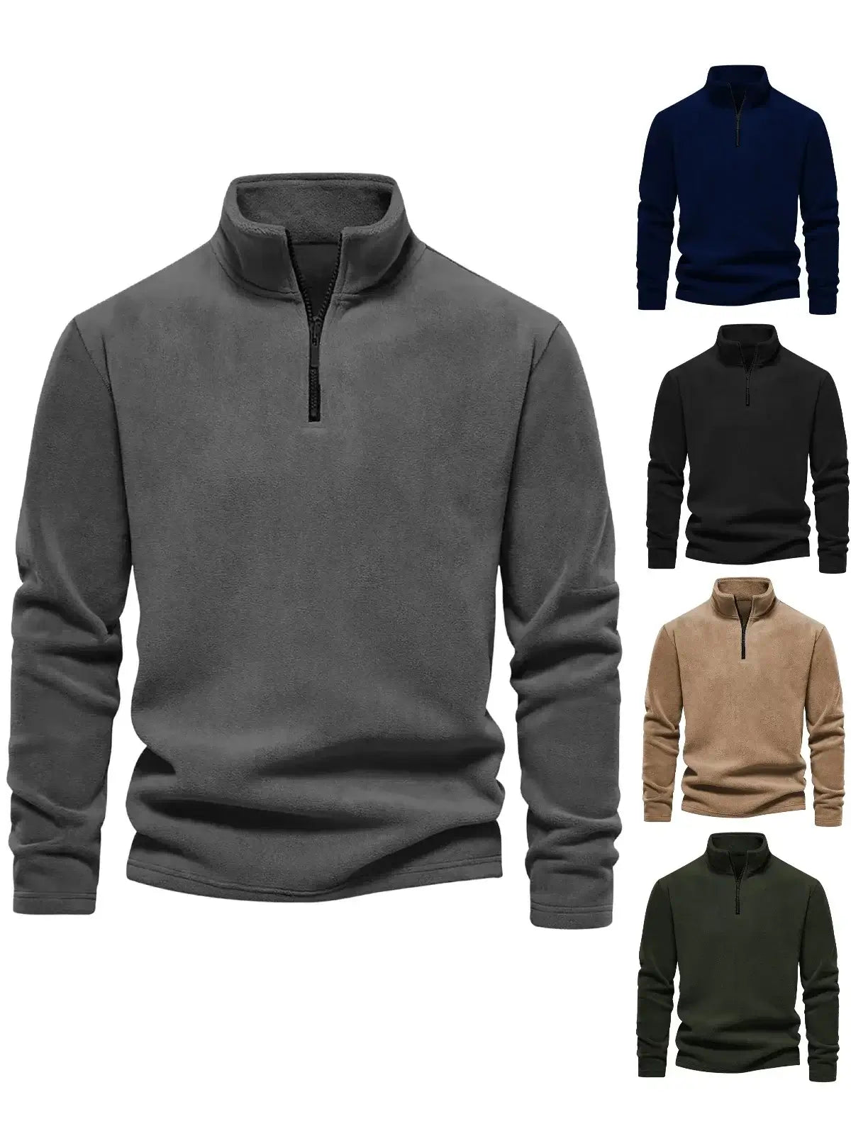 Thick Quilted Men's Casual Jacket – Warm Winter Outerwear