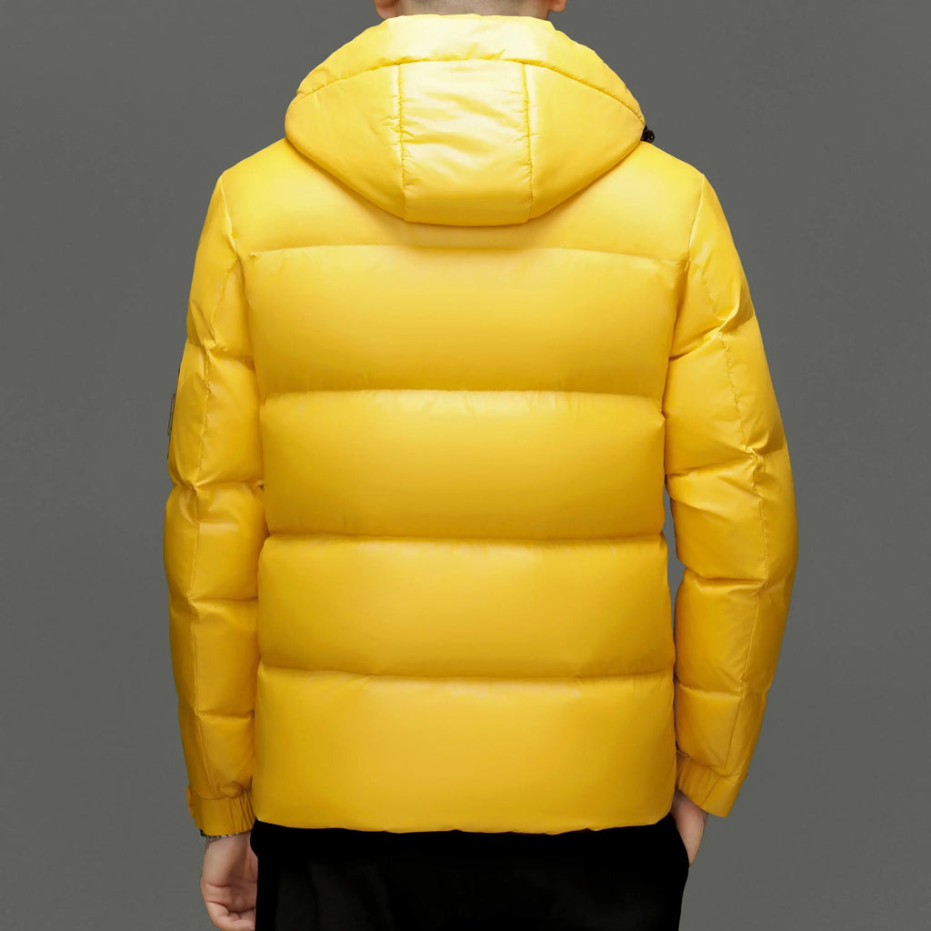 Men's 90 White Duck Down Puffer Jacket – Warm Winter Jacket
