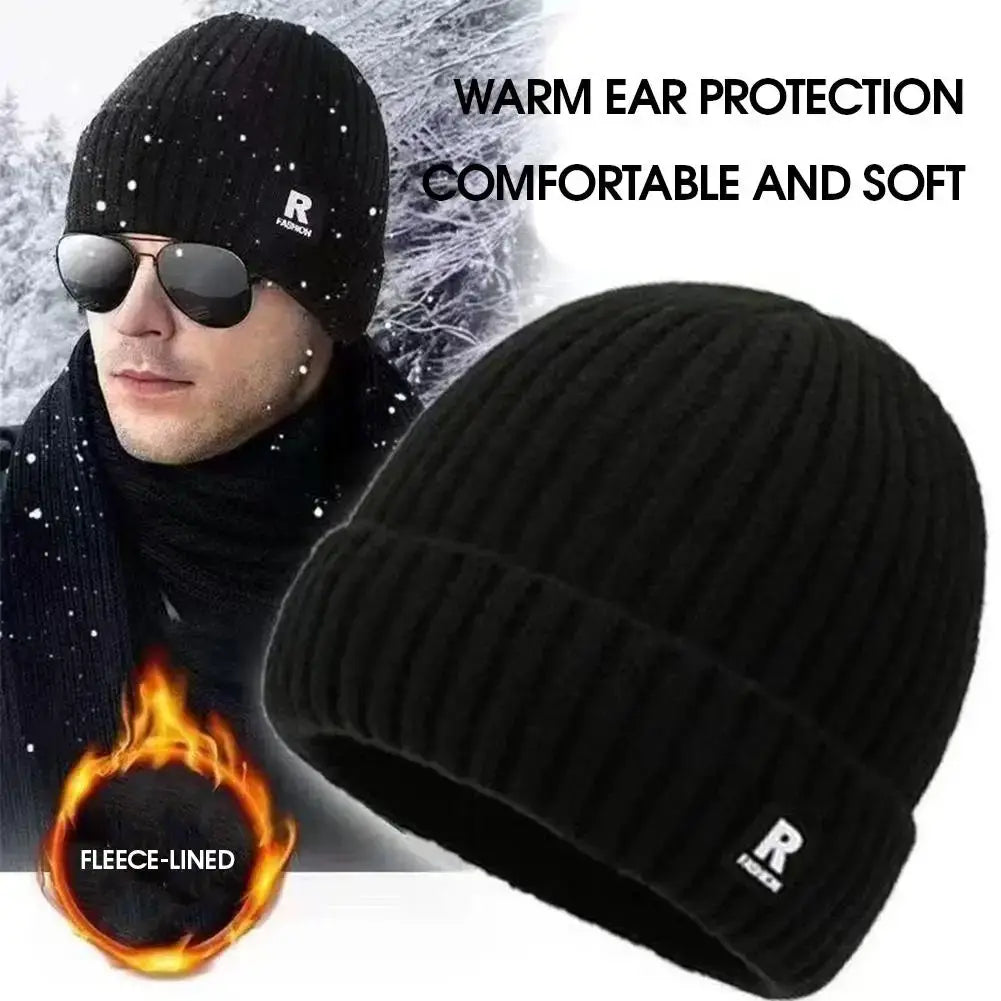 Fleece Lined Thick Beanie Hat – Unisex Winter Knit Cap – warm, anti-slip waterproof snow boots | Valid Gate