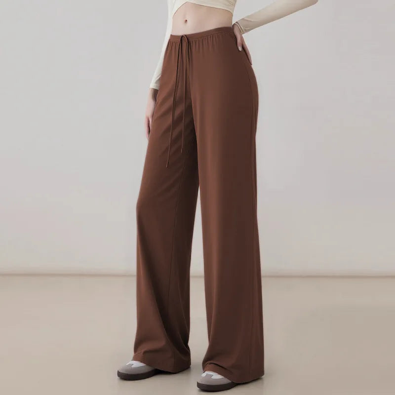 Women's High Waist Wide-Leg Yoga Joggers