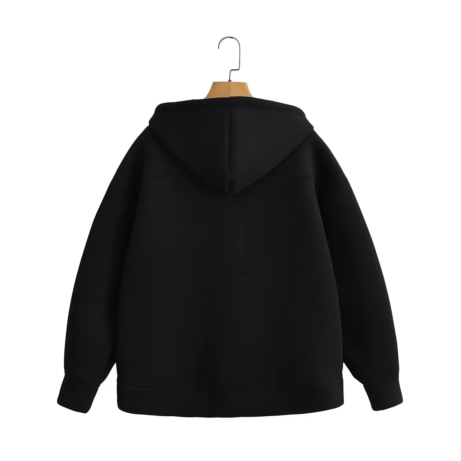 Zip Up Hoodies Women – Oversized Autumn Hooded Sweatshirt