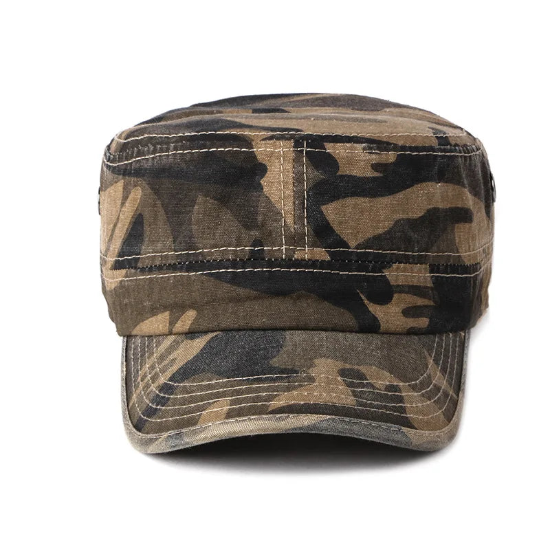 Vintage Camouflage Cadet Cap for Men & Women