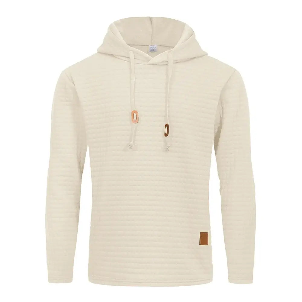Plain Sports Hoodie for Men – Comfortable Casual Athletic Hoodie - Color: Beige | Valid Gate