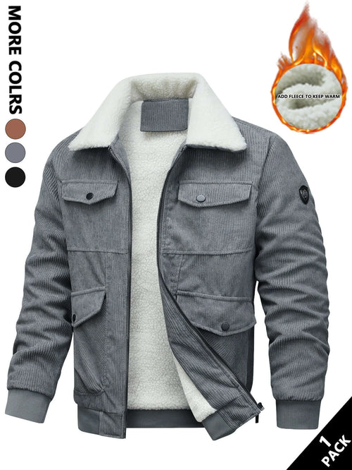 Durable Men's Corduroy Jacket – Classic Casual Outerwear