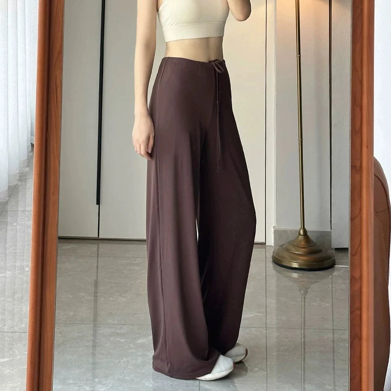 Women's High Waist Wide-Leg Yoga Joggers