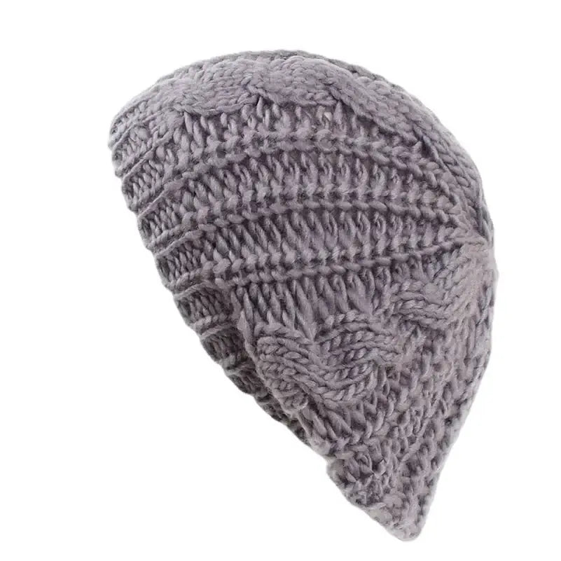 Twist Knit Beanie Hat – Winter Knit Beret – warm, anti-slip waterproof snow boots | Valid Gate