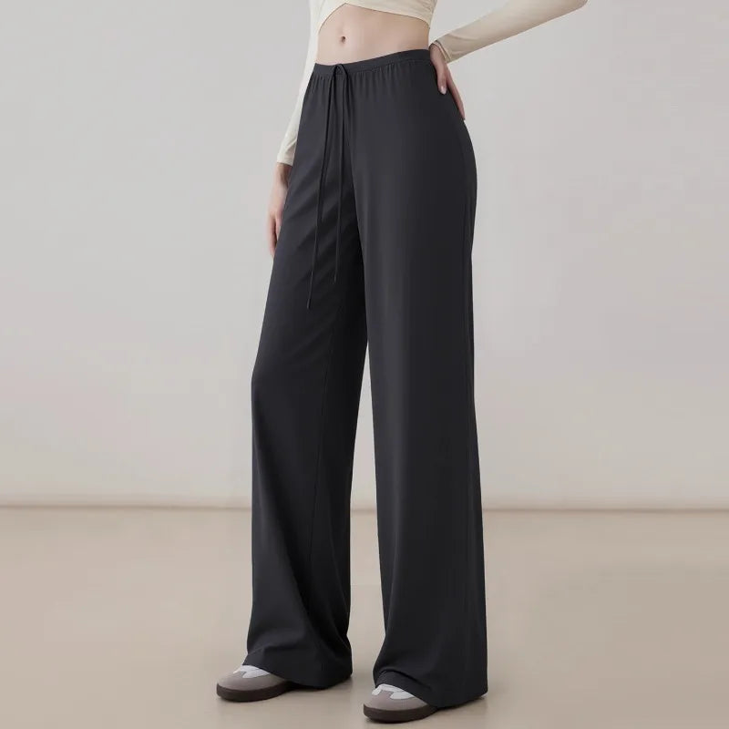 Women's High Waist Wide-Leg Yoga Joggers