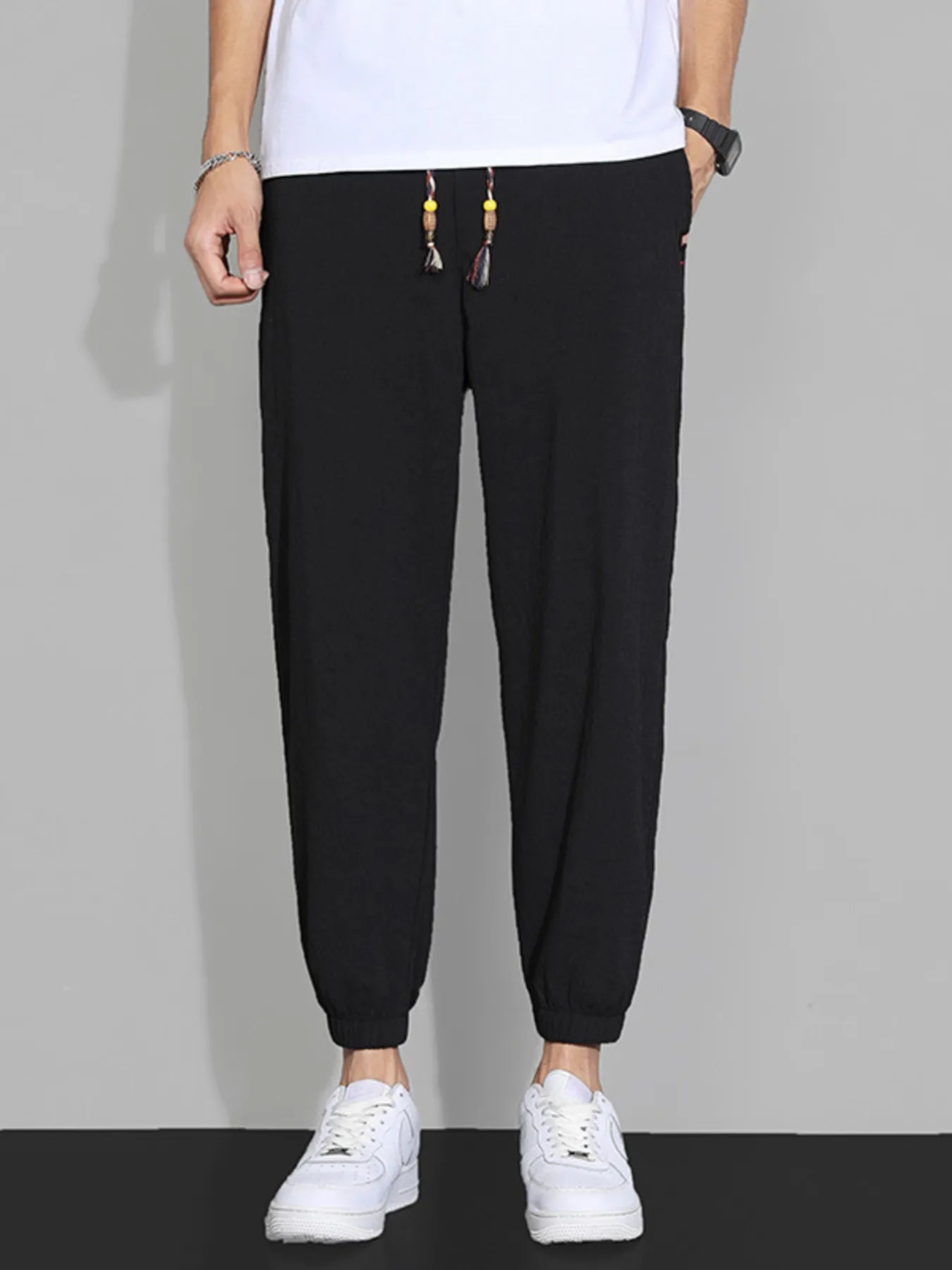 Men's Plus Size Casual Drawstring Joggers