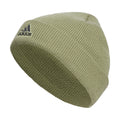 Adidas Boys Team Issue Kids Beanie Cuffed Standard fit Acrylic Knit Cap/hat for Winter Tent Green/Grey Five/Black One Size