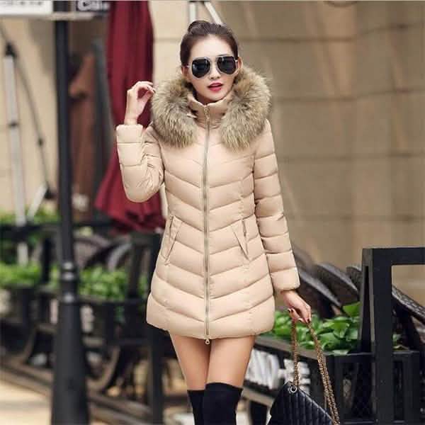 Women's Long Hooded Down Jacket